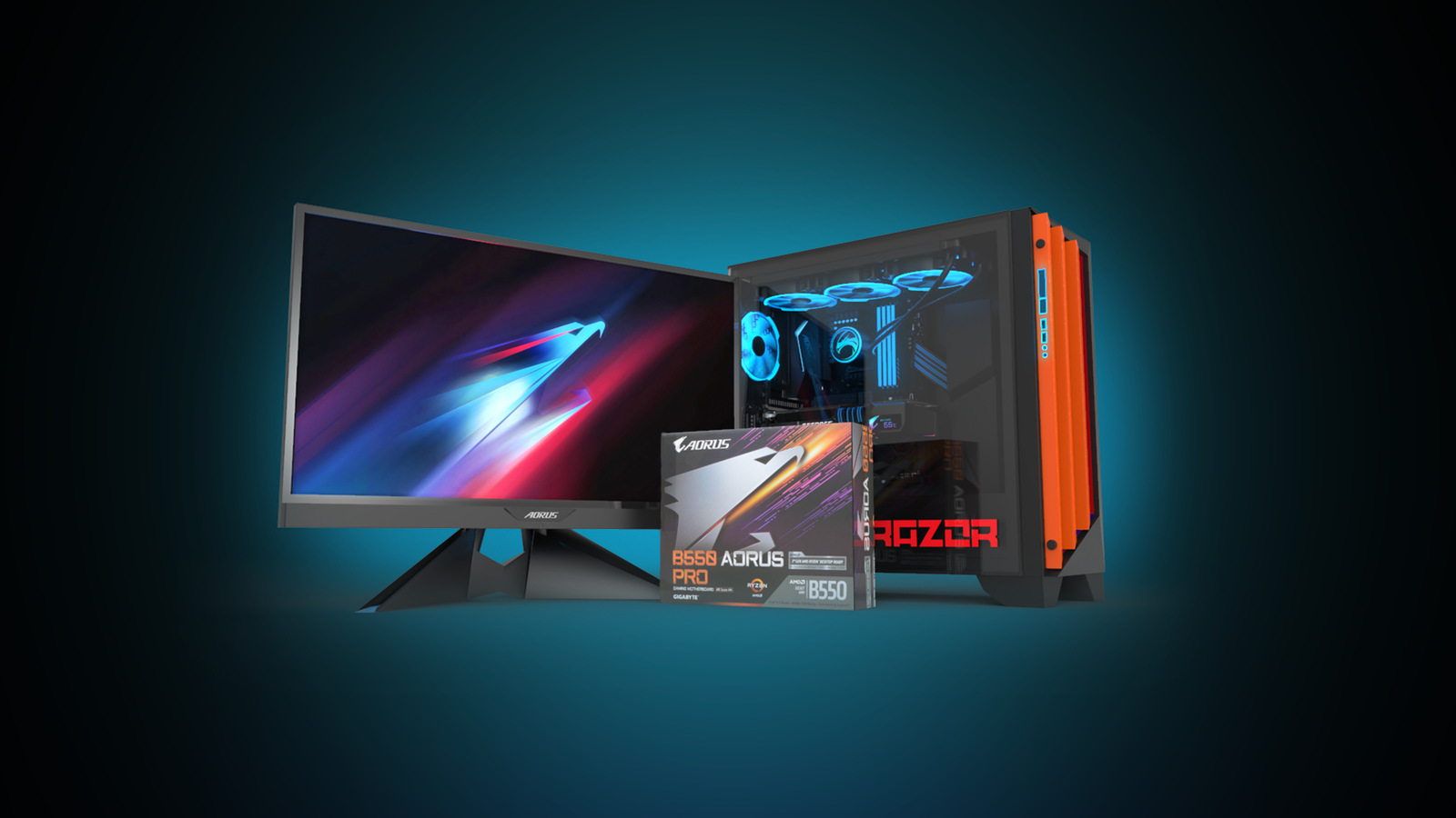 Gaming PCs — Gaming hardware · 3D renders