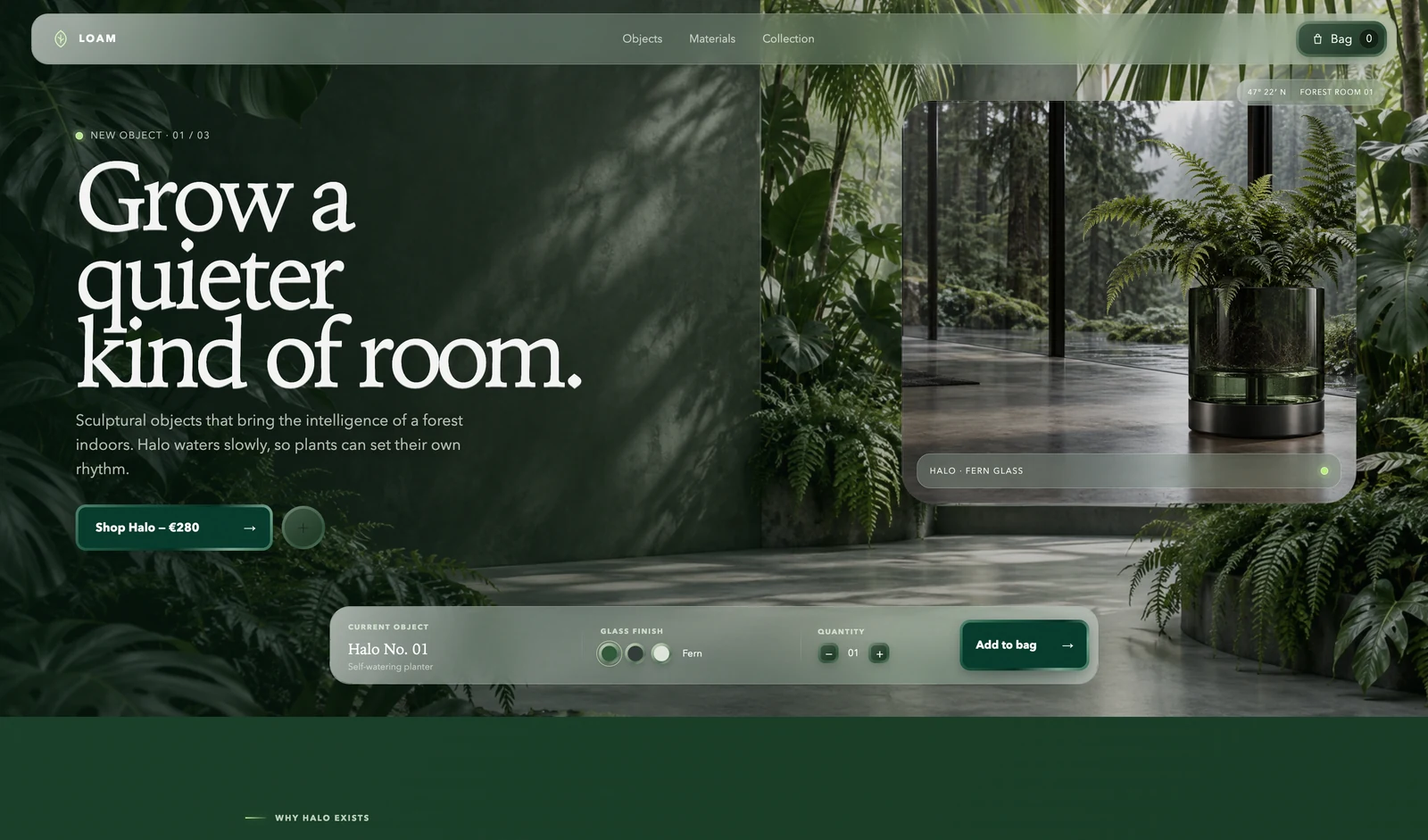 Loam — Online plant shop · Website