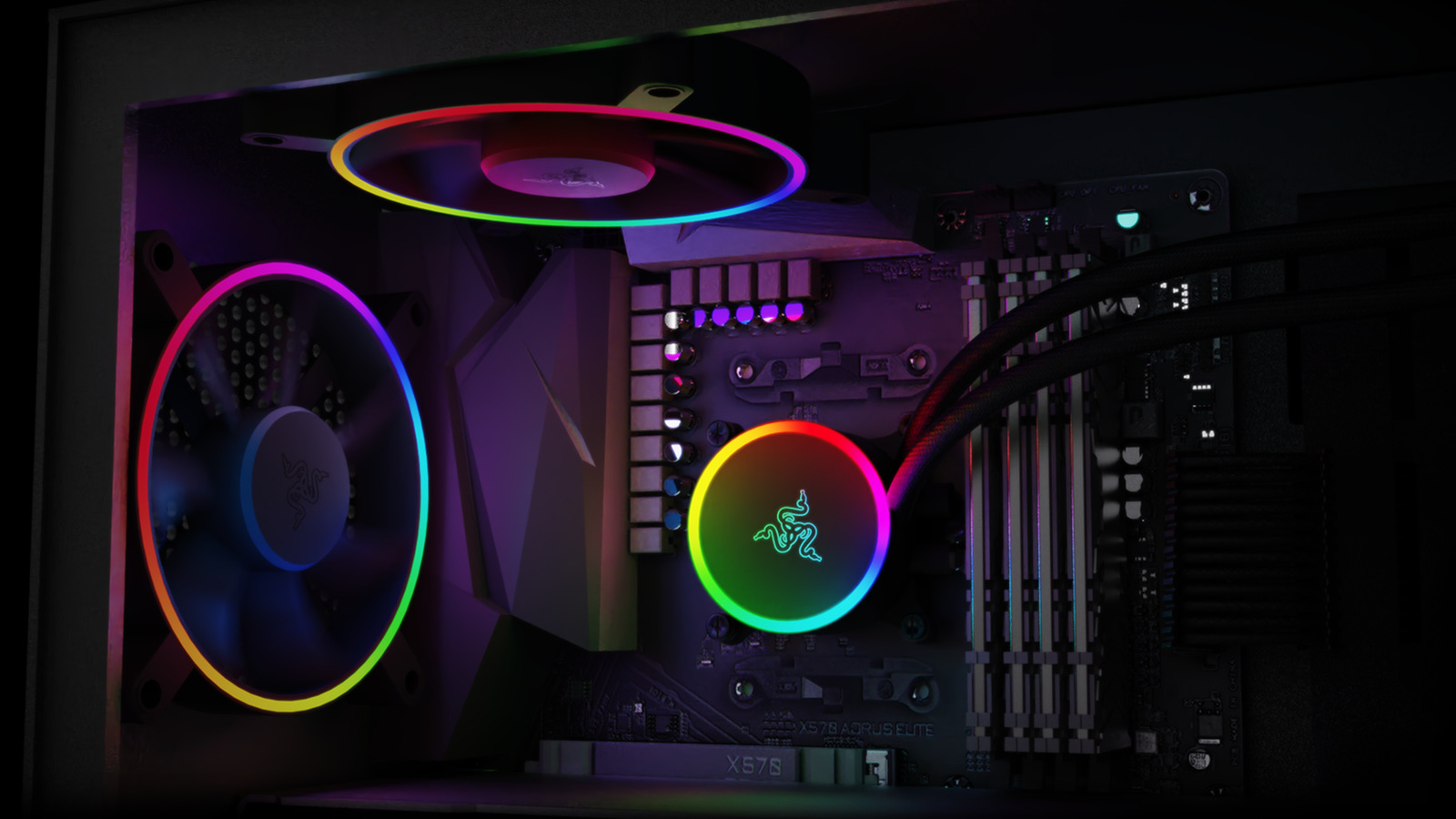Razer — Liquid cooler · 3D renders